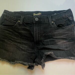 Wrangler Women’s Black Jean Cut-off 3” inseam Shorts Size 31